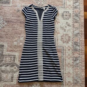 Hatley Navy and White Knit Top